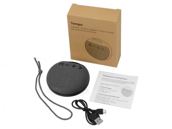 Портативная колонка Tempo, черный 