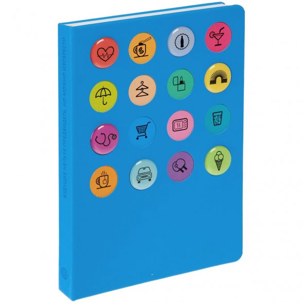 Ежедневник «История изобретений», недатированный, голубой 