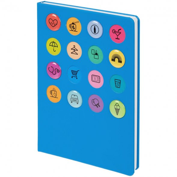 Ежедневник «История изобретений», недатированный, голубой 