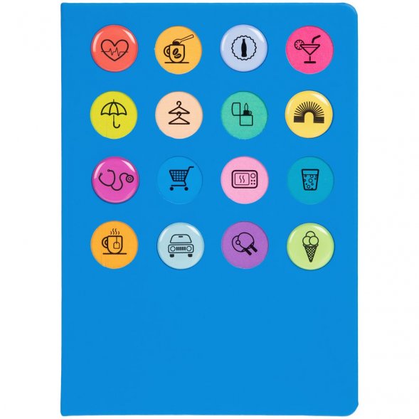 Ежедневник «История изобретений», недатированный, голубой 