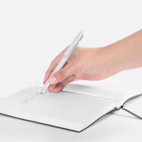 Ручка шариковая Evoxx Recycled, белая 