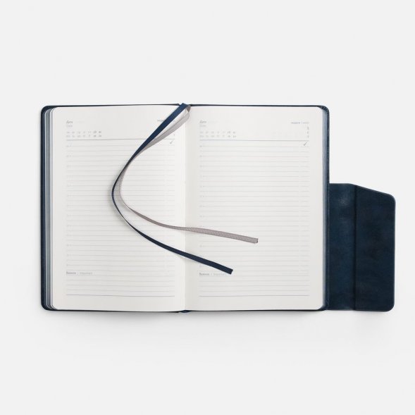 Ежедневник Leadmark, недатированный, синий 