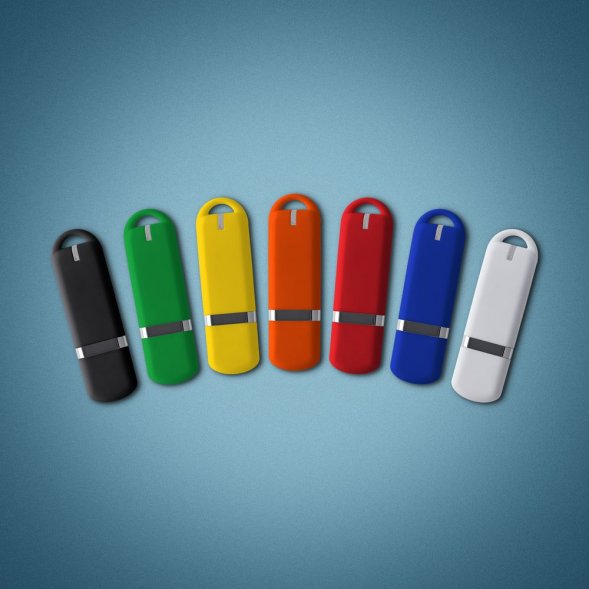 Флешка Memo, 8 Гб, синяя 