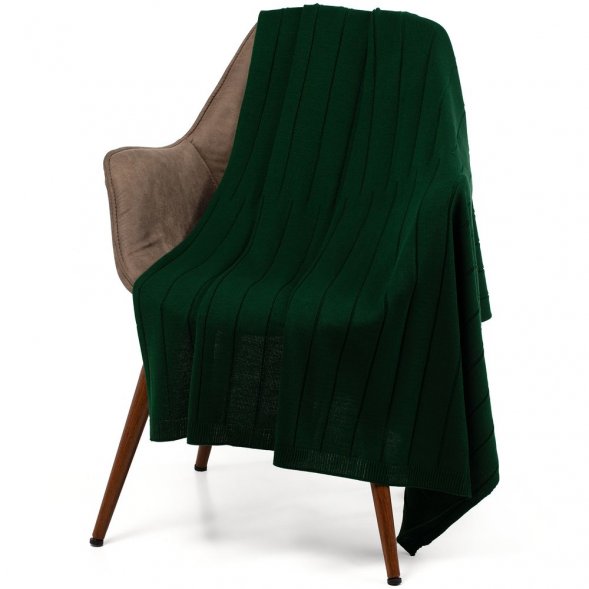 Плед Bambolay, темно-зеленый 