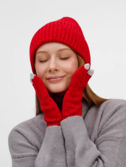 Перчатки сенсорные Spotti Senso, красные 