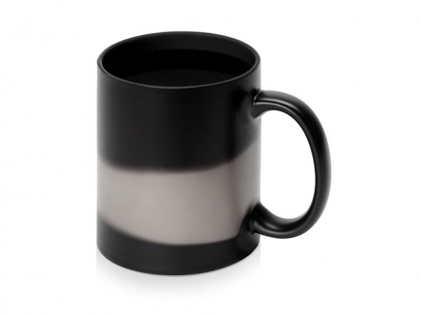 Кружка-хамелеон Surprise матовая, черный/черный 