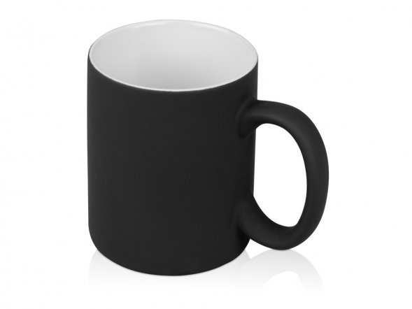 Кружка с покрытием soft-touch Barrel of a Gum, черный Р) 