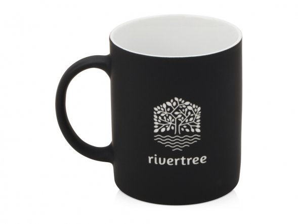 Кружка с покрытием soft-touch Barrel of a Gum, черный Р) 