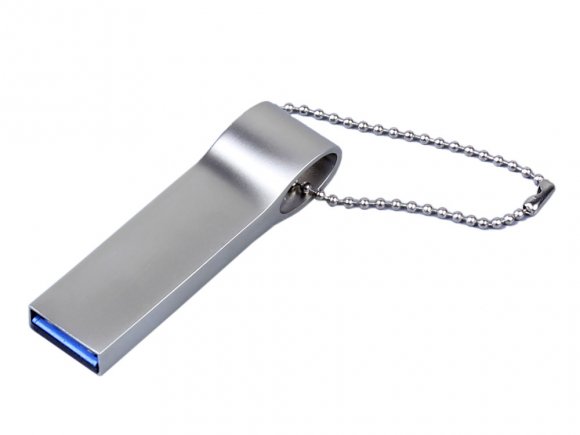 USB 3.0-флешка на 16 Гб с мини чипом, компактный дизайн, боковое отверстие для цепочки 