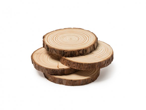 Набор PINEA из 4 подставок из сосны, натуральный 