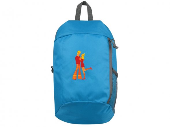 Рюкзак Бременские музыканты, голубой 