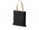 Сумка для шопинга Steady из хлопка с парусиновыми ручками, 260 г/м2, черный 