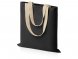Сумка для шопинга Steady из хлопка с парусиновыми ручками, 260 г/м2, черный 