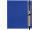 Цветной комбинированный блокнот с ручкой, синий 