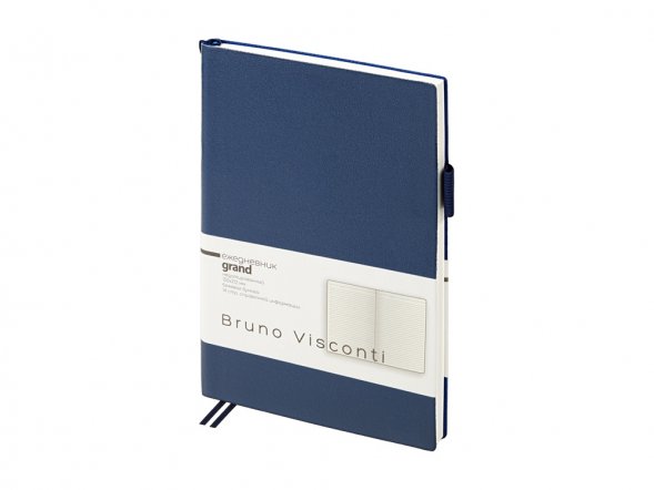 Ежедневник недатированный А5 Grand, темно-синий 