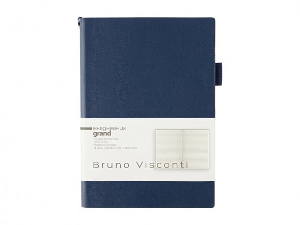 Ежедневник недатированный А5 Grand, темно-синий 
