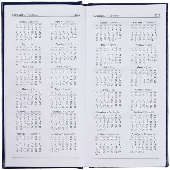 Еженедельник Baza, датированный, черный 