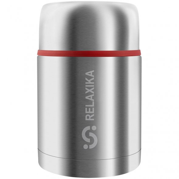 Термос для еды Relaxika 700, в чехле, стальной 