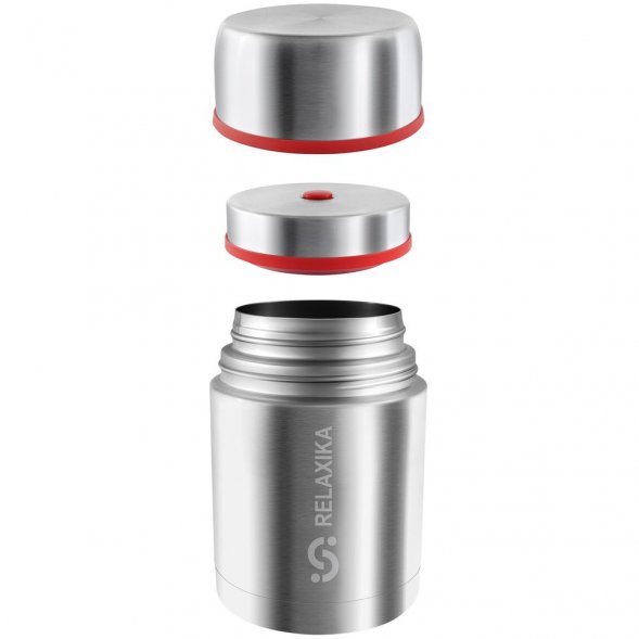 Термос для еды Relaxika 700, в чехле, стальной 