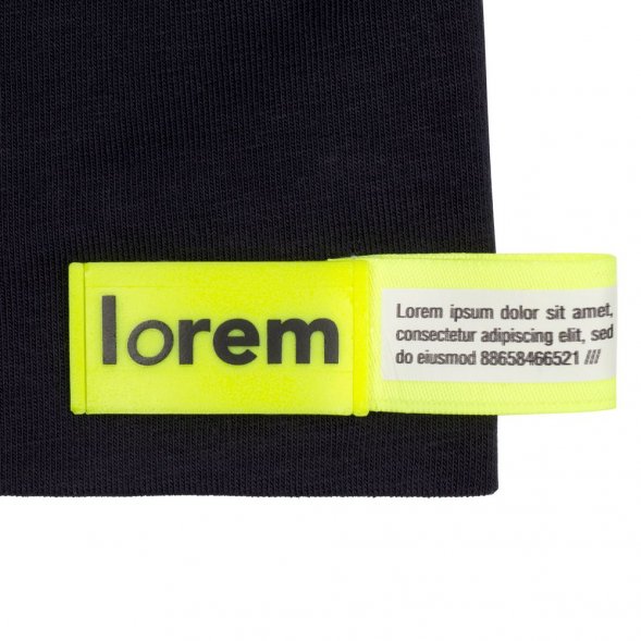 Лейбл тканевый Epsilon, S, желтый неон 