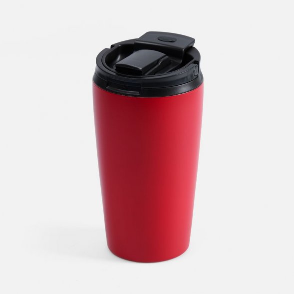 Термостакан с двумя поильниками Duetta, красный 