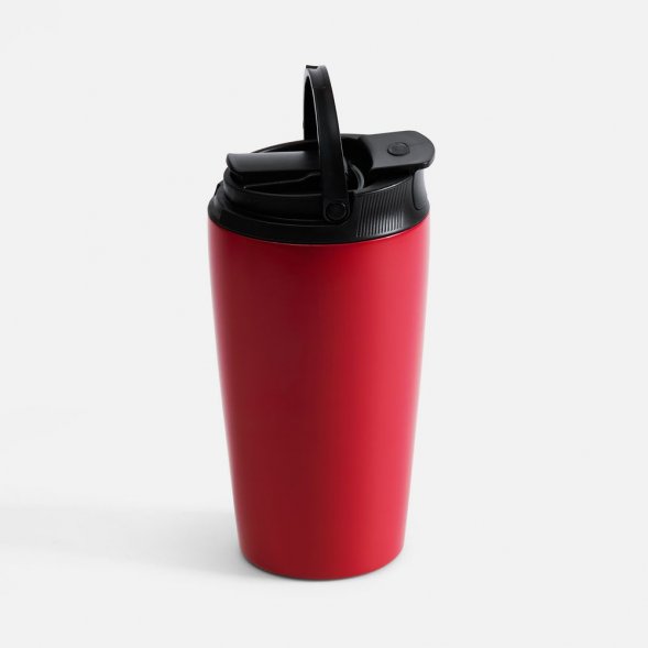 Термостакан с двумя поильниками Duetta, красный 