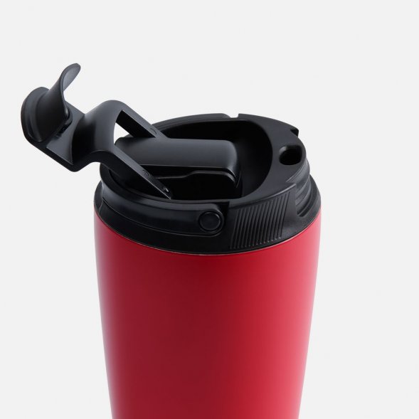 Термостакан с двумя поильниками Duetta, красный 