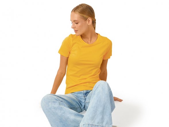 Футболка Heavy Super Club женская, золотисто-желтый 