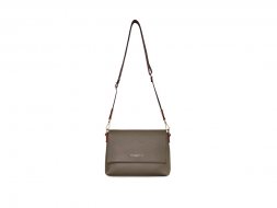 Сумка наплечная женская BUGATTI Ella, оливковая, полиуретан, 27х9х20,5 см