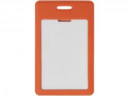 Вертикальный карман из экокожи для карты Favor, оранжевый
