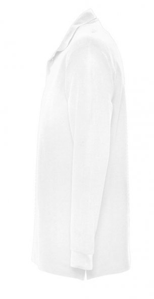 Рубашка поло мужская с длинным рукавом Star 170, белая 