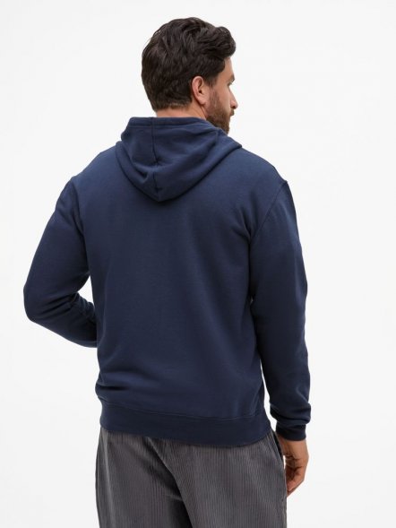 Толстовка унисекс Stone, темно-синяя 