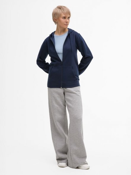 Толстовка унисекс Stone, темно-синяя 