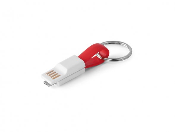 RIEMANN. USB-кабель с разъемом 2 в 1, Красный 
