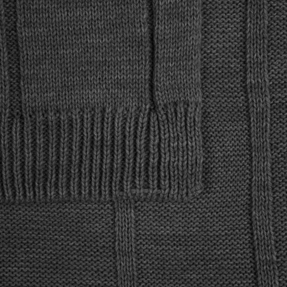 Плед Bambolay, темно-серый меланж 