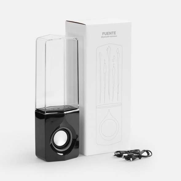 Bluetooth-колонка с поющим фонтаном Fuente, черная 