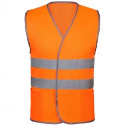 Сигнальный жилет СО-1 ТР, оранжевый флуоресцентный