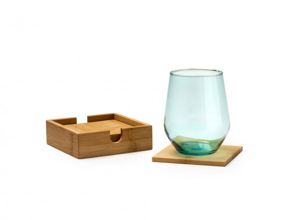 Набор бамбуковых подставок ALGOR, 4 шт, натуральный 