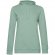 Толстовка с капюшоном женская Hoodie, серо-зеленая 