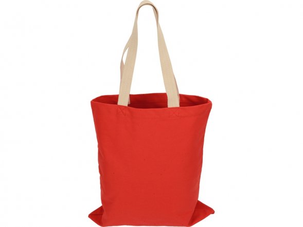 Сумка для шопинга Steady из хлопка с парусиновыми ручками, 260 г/м2, красный 
