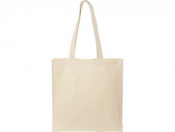 Сумка Donny их хлопка с донной складкой и парусиновыми ручками, натуральный