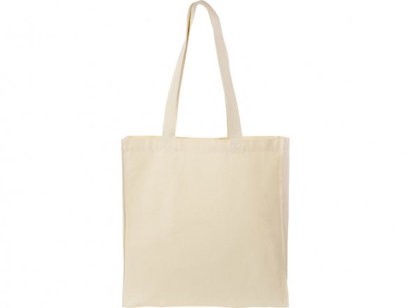 Сумка Donny их хлопка с донной складкой и парусиновыми ручками, натуральный 