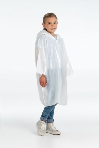 Дождевик-плащ детский BrightWay Kids, белый 