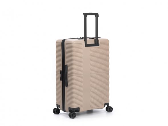 Чемодан TORBER Elton, песочный, ABS-пластик, 47 х 32 х 78 см, 96 л 