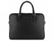 Портфель женский BUGATTI Bella, чёрный, воловья кожа/полиэстер, 38х6,5х27 см 