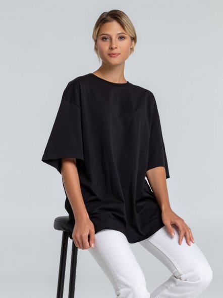 Футболка оверсайз «Чистая соль», черная 