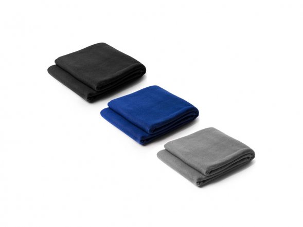 Плед BRANDON из переработанного полиэстера RPET, королевский синий 