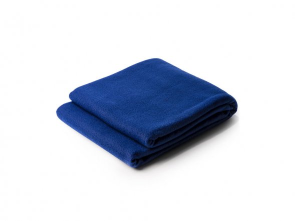 Плед BRANDON из переработанного полиэстера RPET, королевский синий 