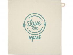 Alora кухонное полотенце из переработанного хлопка плотностью 200 г/м² - бежевый овсяный