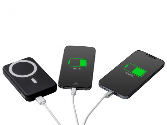 Кабель для зарядки Tres с брелоком, серый 